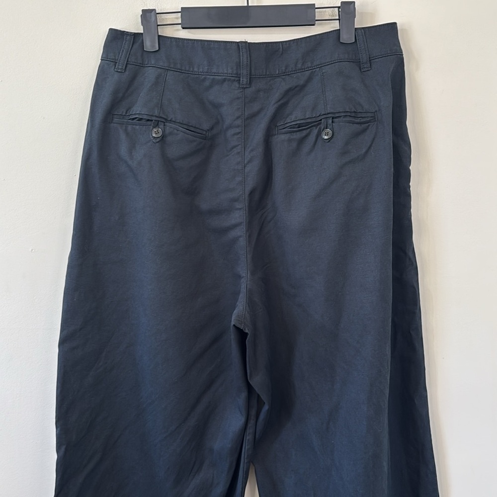 Madewell The Harlow Wide-Leg Pant Black Size 12 - Picture 8 of 11